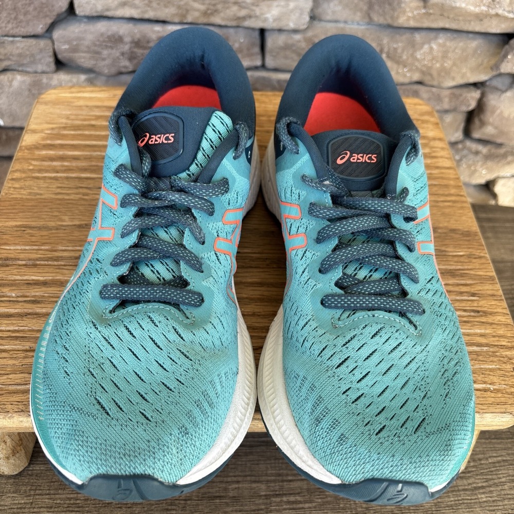Asics Gel Kayano 27 Women's Size 7 Running Shoes Teal Coral